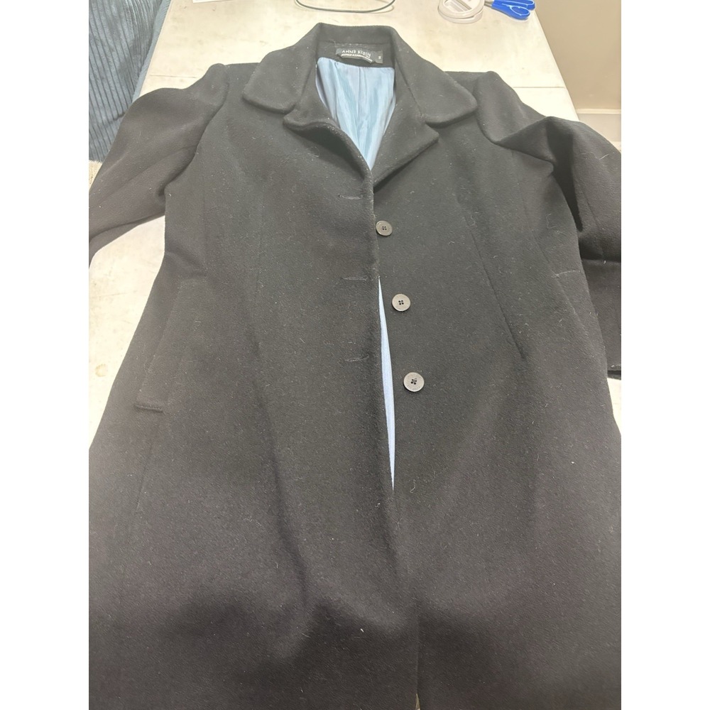 Vintage Anne Klein Winter Coat Size 14‎ Wool Blend